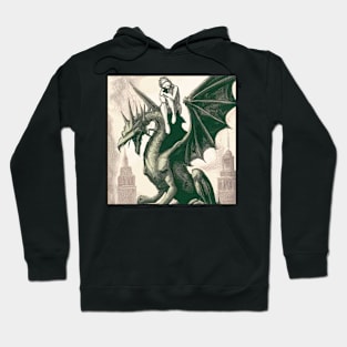 Alone Girl With A Dragon - Dragon Friend Hoodie